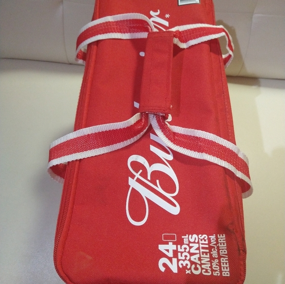 Budweiser Beer Toronto Blue Jays Soda Cooler Bag Zipper - Picture 8 of 12